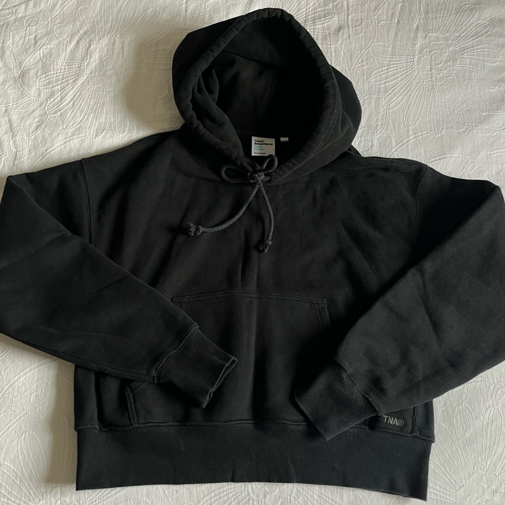 Tna cozy fleece boyfriend shrunken hoodie